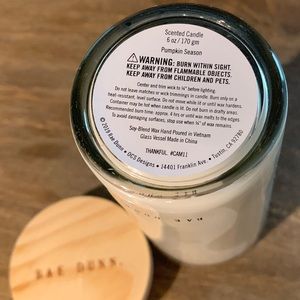 Rae Dunn Accents - Rae Dunn 6 oz Thankful candle Pumpkin Season scent Rae Dunn Accents - Rae Dunn 6 oz Thankful candle Pumpkin Season scent